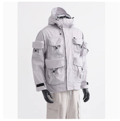 Taktische Windjacke mit Kapuze für Damen und Herren – Unisex Stil