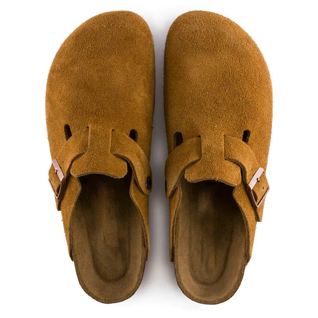 Wildleder-Loafer-Sandalen mit Schnalle für Herren