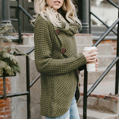 Klasse Winter-Strickjacke für Frauen