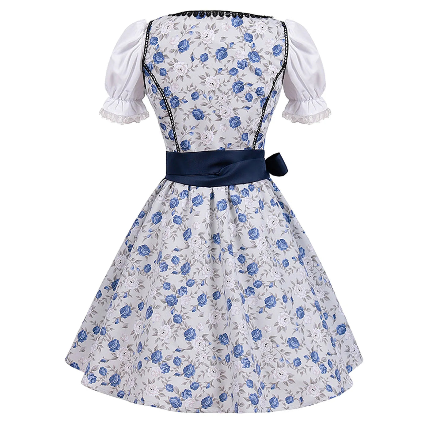 Damen Traditionelles Blau Oktoberfest Dirndl Kleid