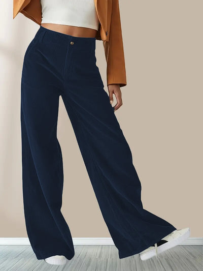 Frieda | Weite Bein Stoffhose