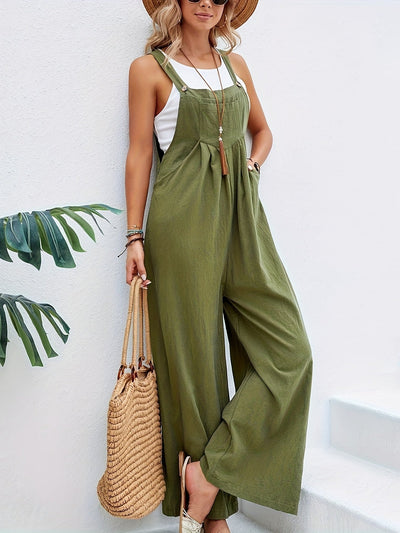 Ärmelloser Boho-Jumpsuit für Damen