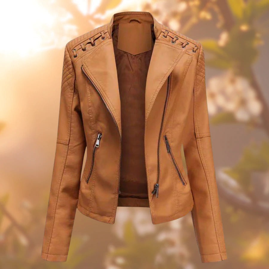 Modische Lederjacke für Damen