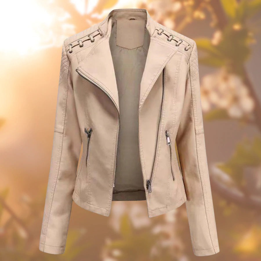 Modische Lederjacke für Damen