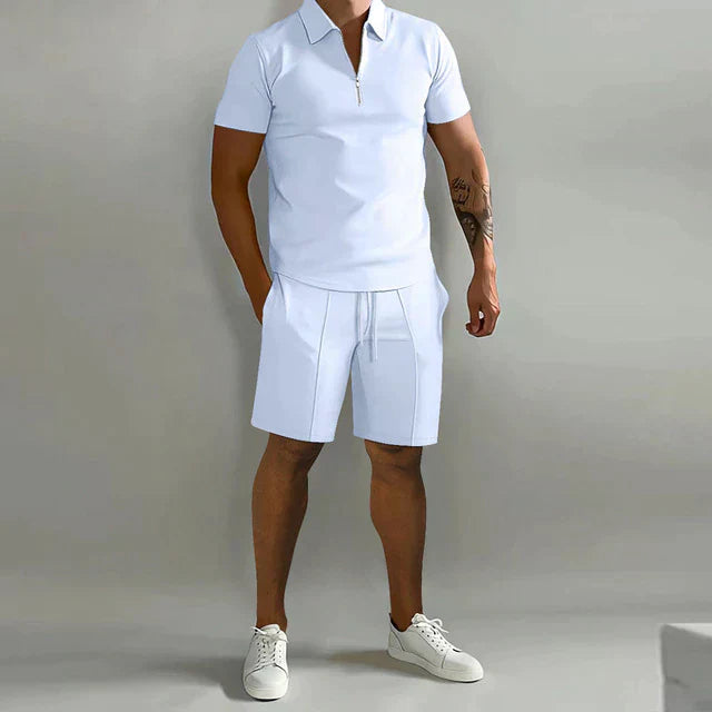Poloshirt- und Shorts-Sommer-Set für Herren