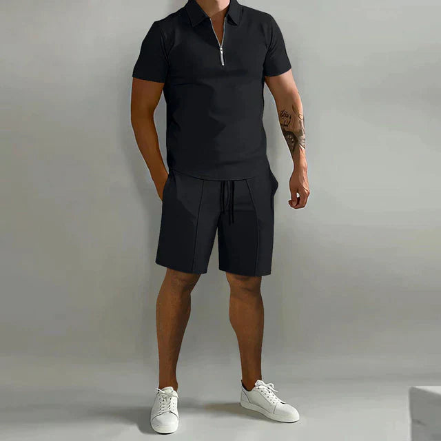 Poloshirt- und Shorts-Sommer-Set für Herren