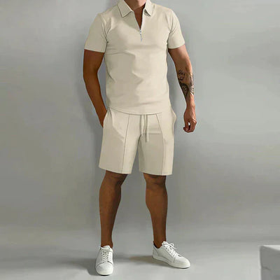 Poloshirt- und Shorts-Sommer-Set für Herren