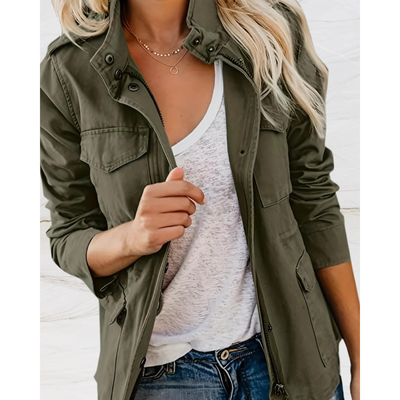 Sommerjacke mit Taschen für Frauen