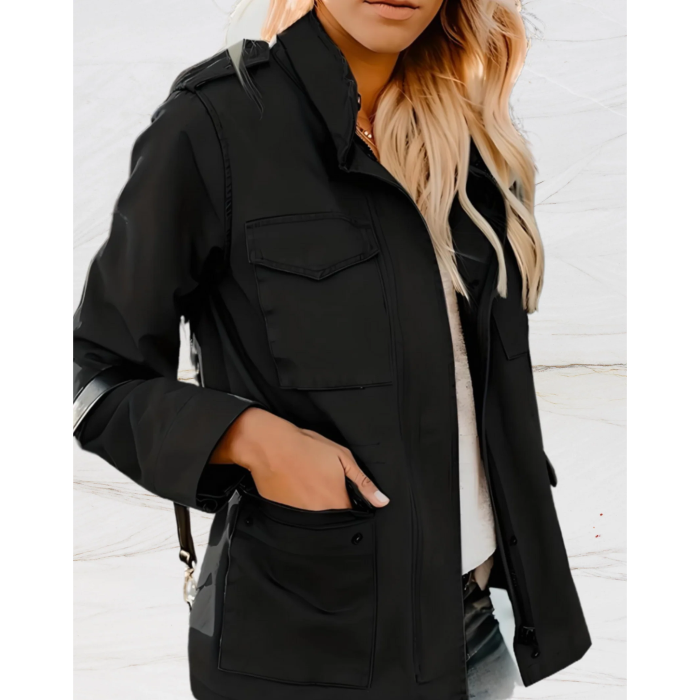 Sommerjacke mit Taschen für Frauen