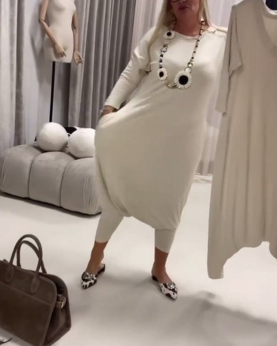 Overall einfarbig langärmelig lässig