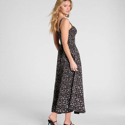 Freya | Langes Blumenkleid mit Trägern