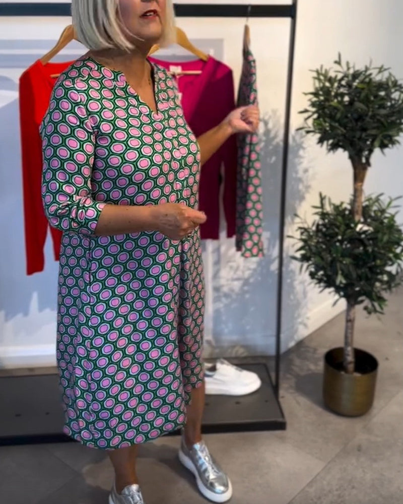 Kleid Mode lässig Kurzarm