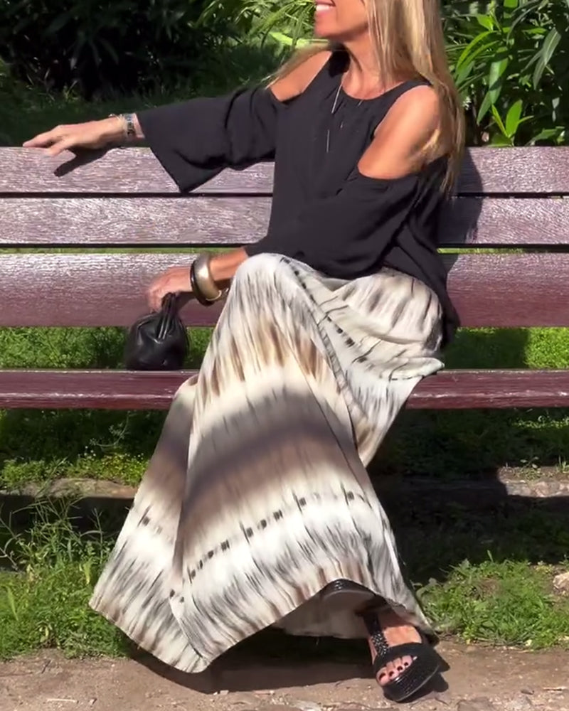 Bluse modisch und sexy schulterfrei