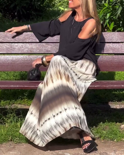 Bluse modisch und sexy schulterfrei