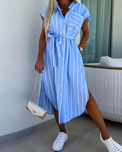 Kleid Gestreift Mode Straße