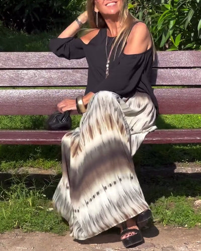 Bluse modisch und sexy schulterfrei