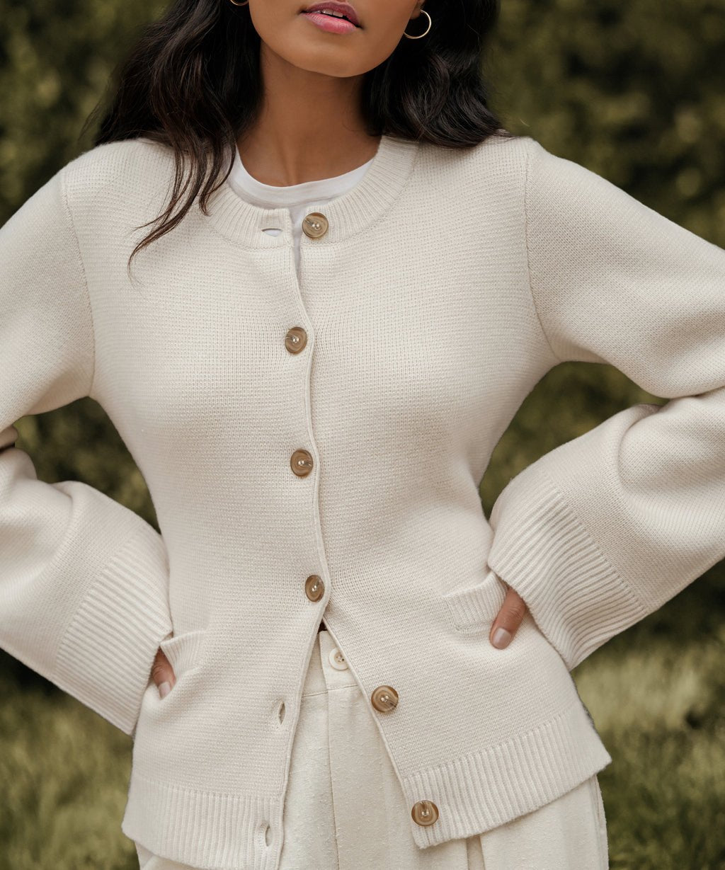 Bequeme Strickjacke für Damen