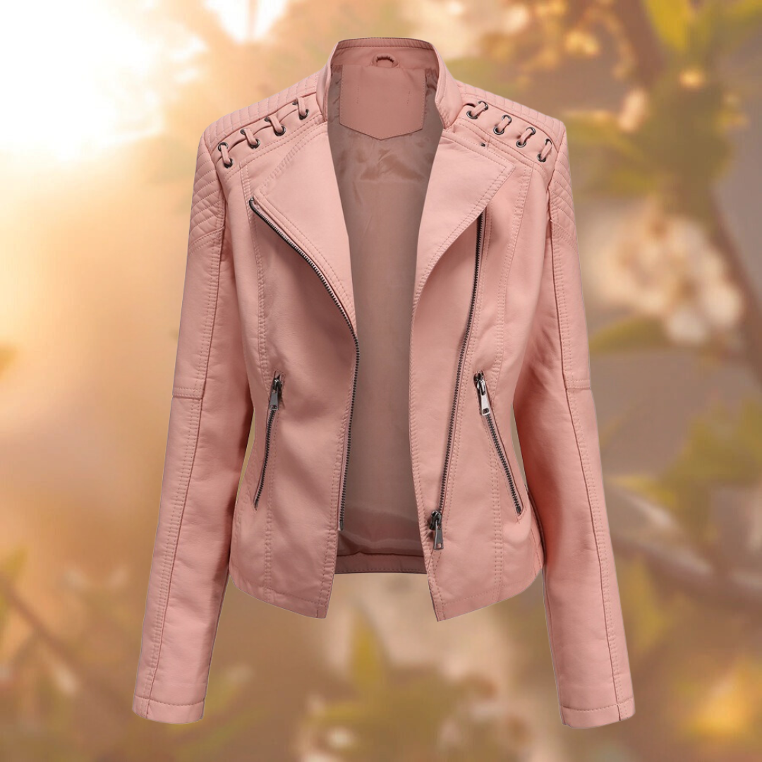 Modische Lederjacke für Damen