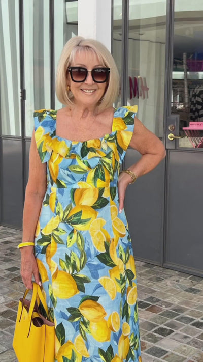 Sonnen- und Zitronenkleid 🍋