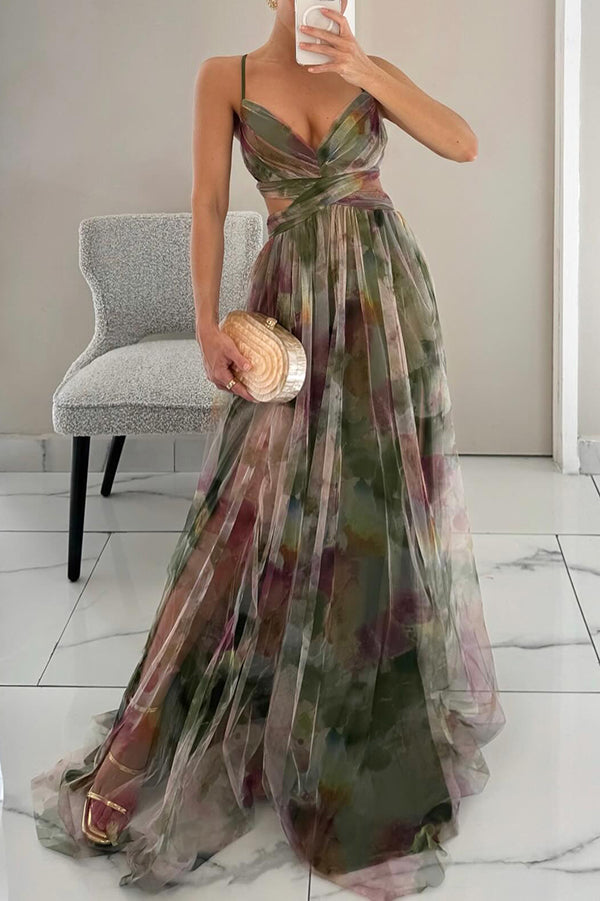 Eléna - Elegantes und florales Maxikleid