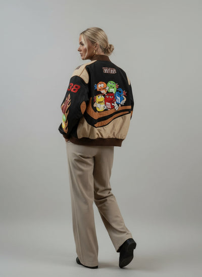 Tessa | Oversize Collegejacke Mit Grafikprint