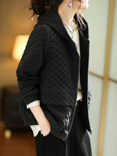 TINE - GEPOLSTERTE KAPUZEN-SWEATSHIRTJACKE