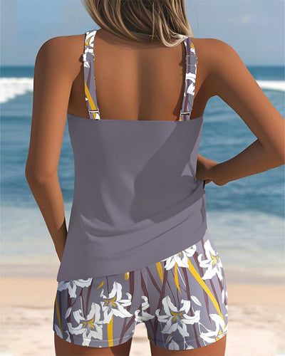 Badehose Kontrastdruck Boxer