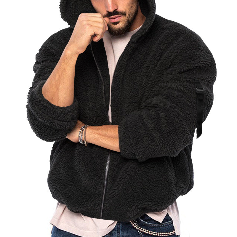 Plüsch-Winterjacke für Männer