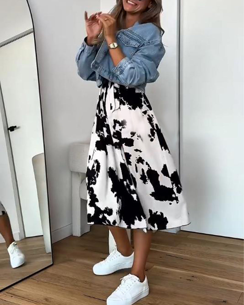 Kleid Modisch Sexy Schlitz