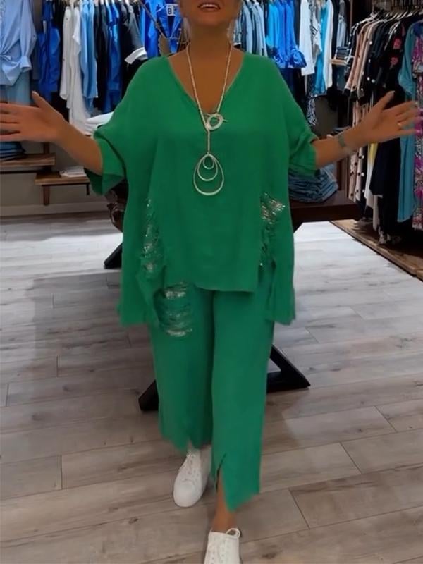 Ebony - Zweiteiliges Sommer Outfit Setzen