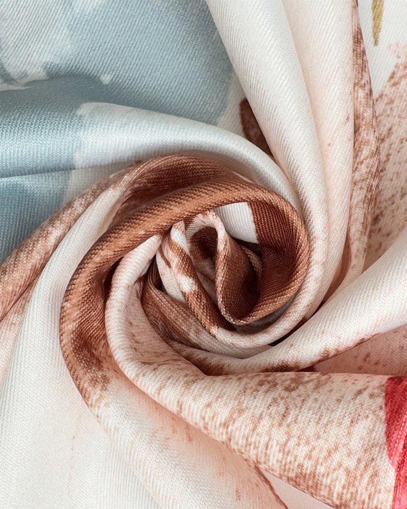 Kleid Vielseitig Lässig Positionierung Druck Gerade