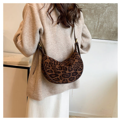 Heidi Mode | Vintage Umhängetasche mit Leopardenmuster