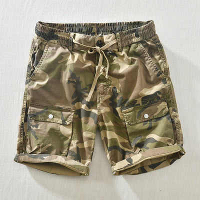ABRAHAM - CAMOUFLAGE-SHORTS MIT TASCHEN