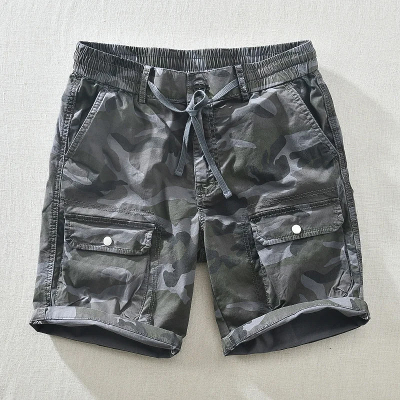 ABRAHAM - CAMOUFLAGE-SHORTS MIT TASCHEN