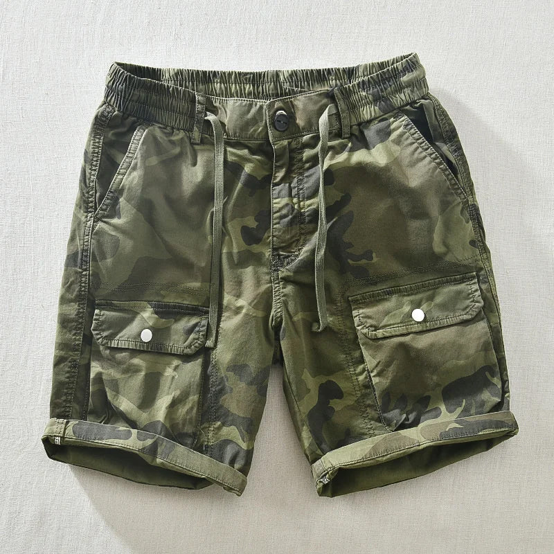ABRAHAM - CAMOUFLAGE-SHORTS MIT TASCHEN
