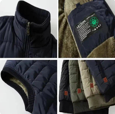 Bequeme und warme Outdoor-Weste mit Futter für aktive Herren