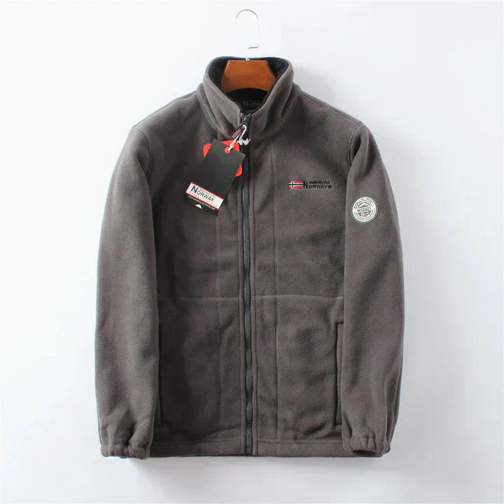 Bequeme winddichte Fleecejacke für optimale Outdoor-Leistung