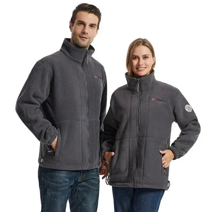 Bequeme winddichte Fleecejacke für optimale Outdoor-Leistung