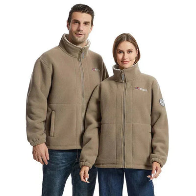 Bequeme winddichte Fleecejacke für optimale Outdoor-Leistung