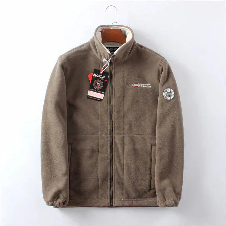 Bequeme winddichte Fleecejacke für optimale Outdoor-Leistung