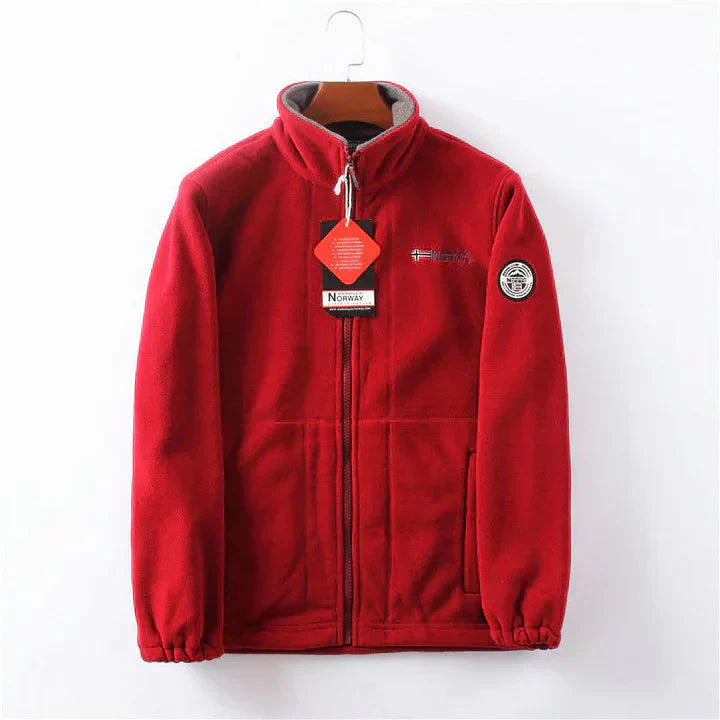 Bequeme winddichte Fleecejacke für optimale Outdoor-Leistung