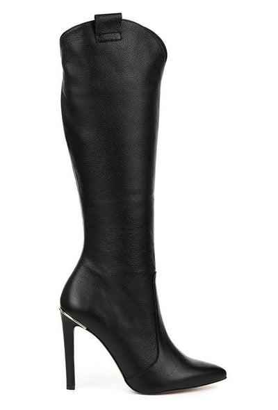 Valentina | Elegante Damen Stiefel aus Wildleder mit High Heel