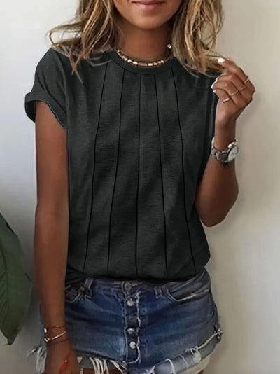 Vitaliya - Lässiges T-Hemd Mit Kurzen Ärmeln