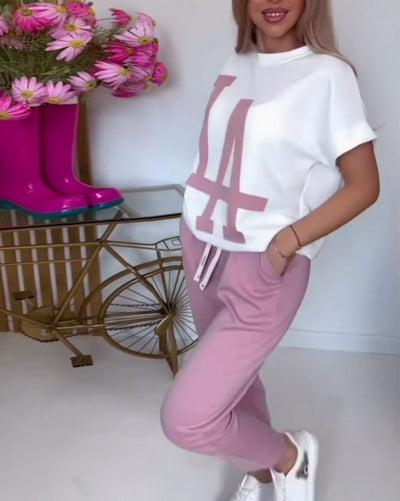 Setze Casual Letter Print Sports