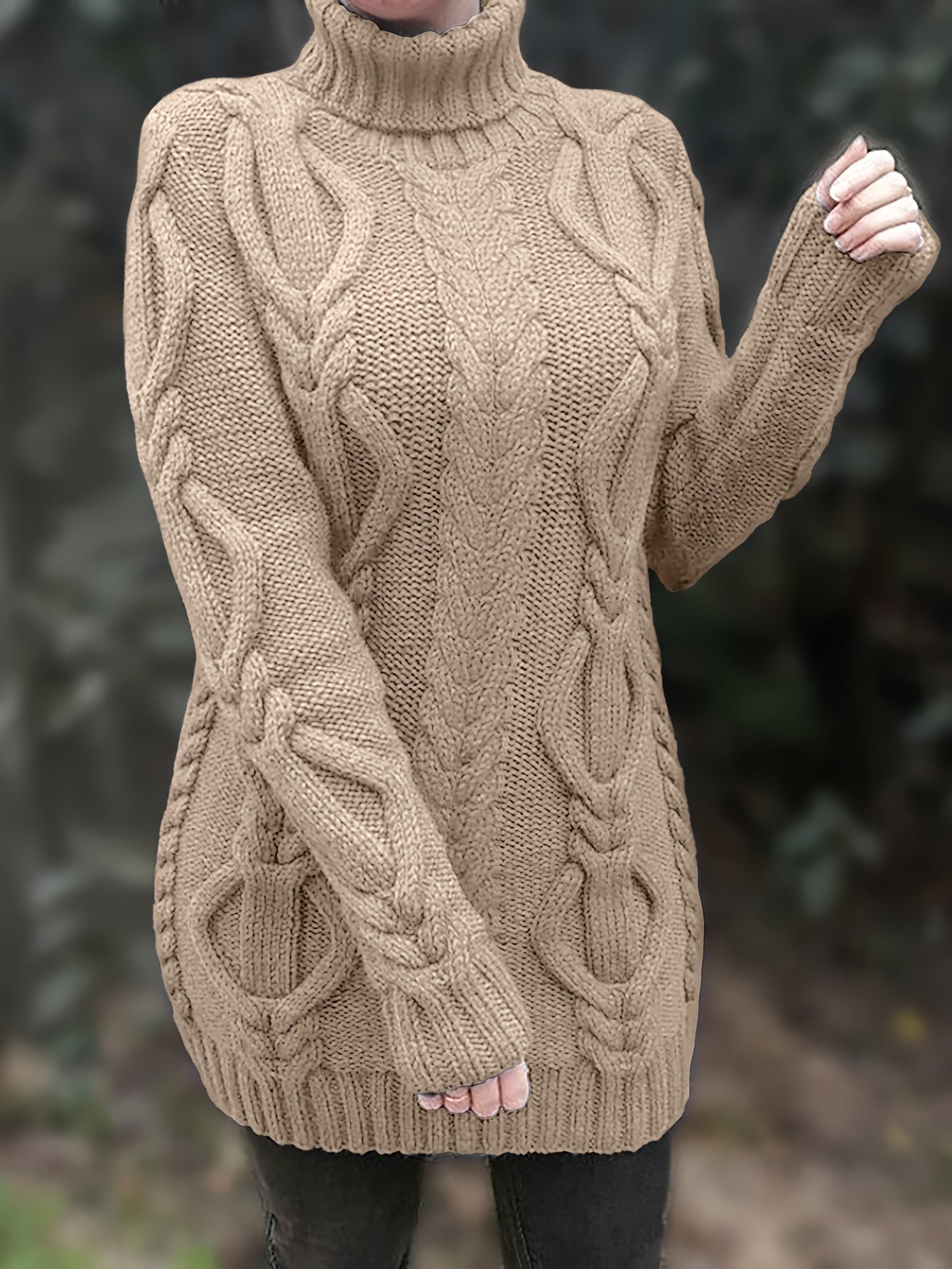 Langer Pullover für Damen