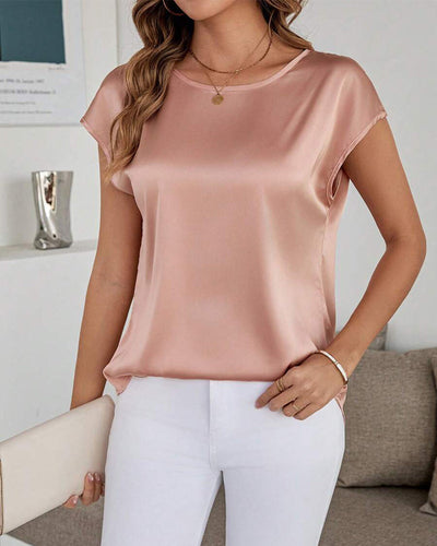 Bluse Spitzenstickerei Unifarbe Durchbrochen