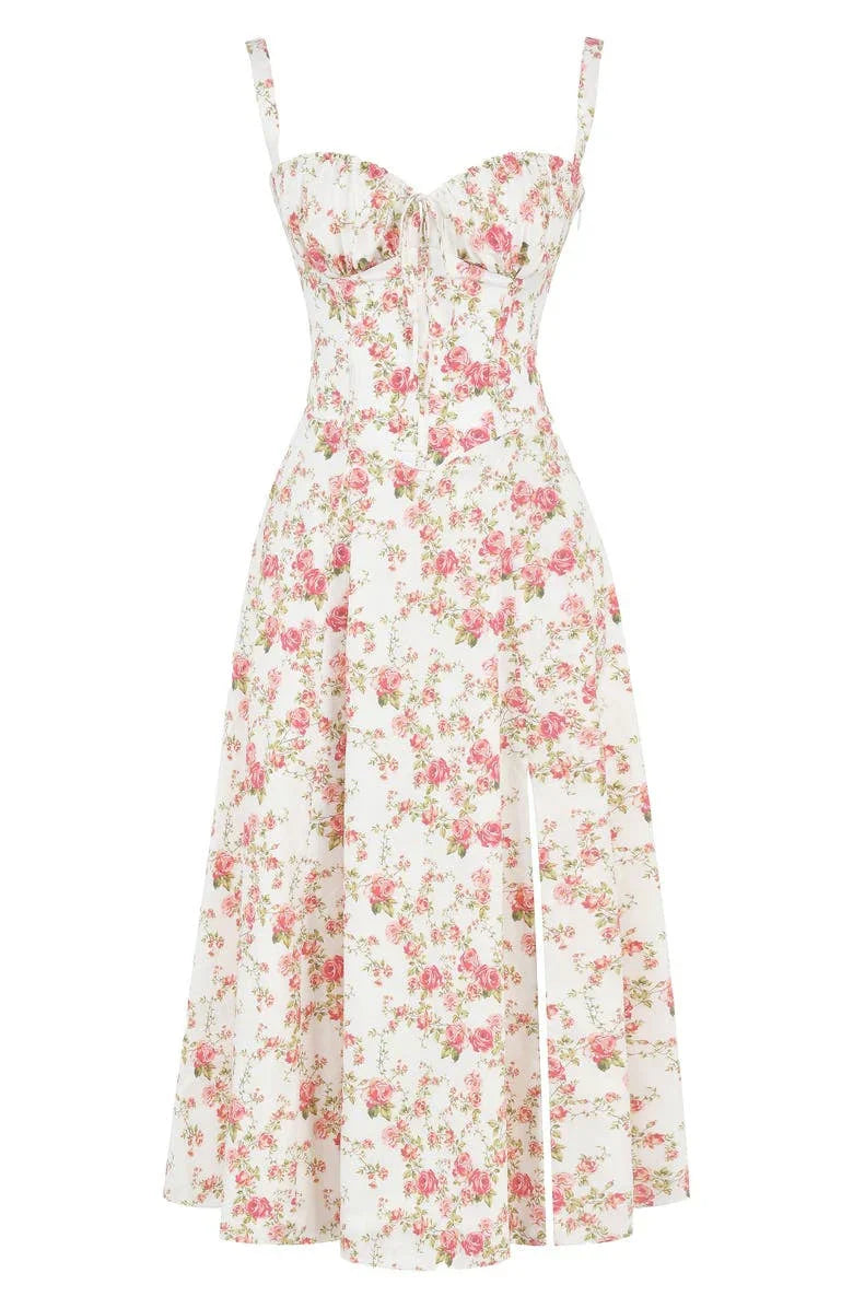 Midikleid ohne Ärmel Rosea