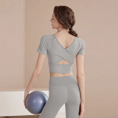 Heidi Mode | Cross Back Running Kurze Ärmel