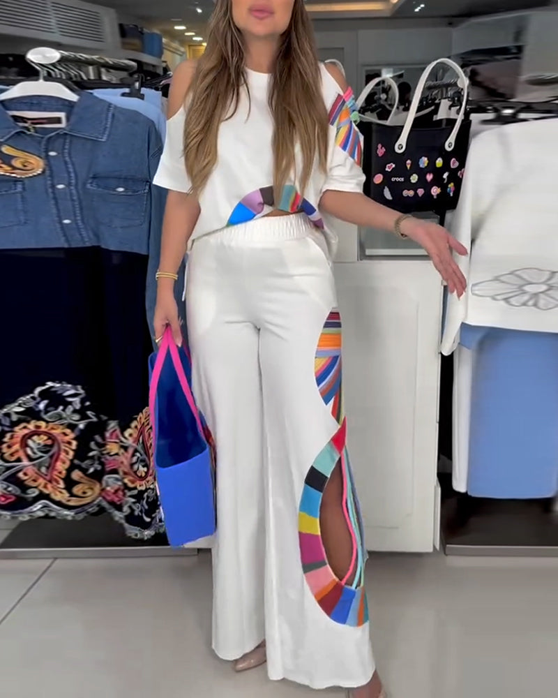 Setze Modisch Offen Schulter Sexy Zweiteilig