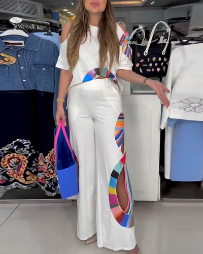 Setze Modisch Offen Schulter Sexy Zweiteilig